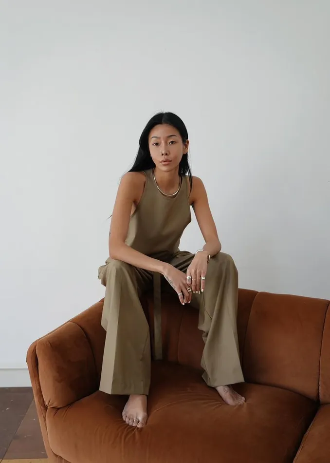 Women The Frankie Shop Tops Clay Sleeveless Top Desert Taupe
