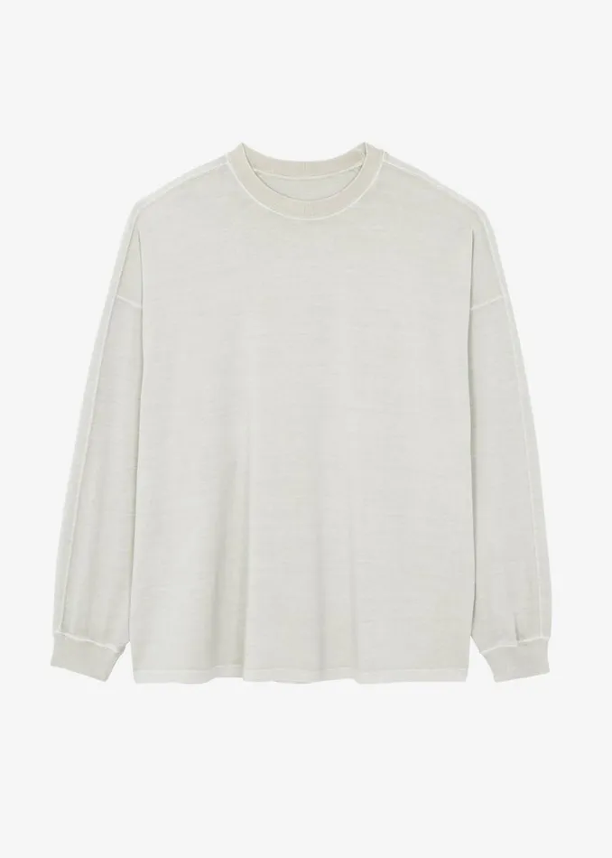 Women The Frankie Shop Tops Collins Long Sleeve Tee Beige