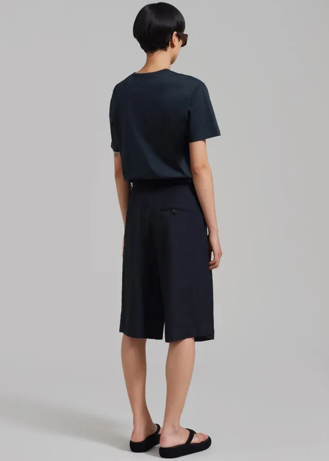Women The Frankie Shop Tops Connell Boxy Tee Navy