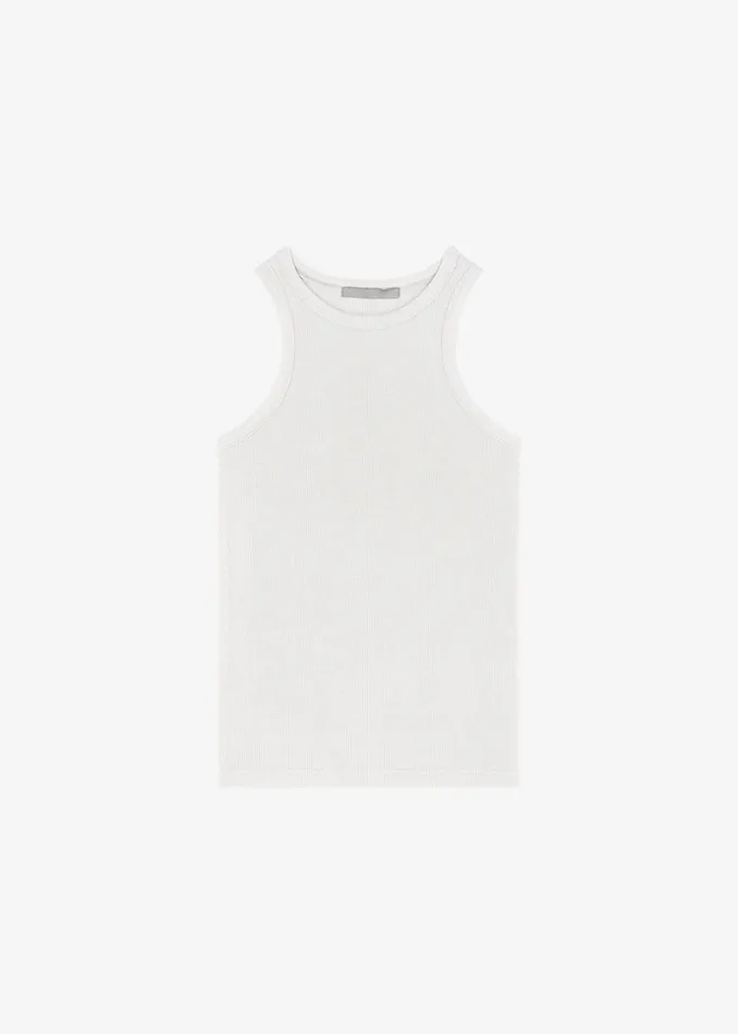 Women The Frankie Shop Tops Corsy Ribbed Tank Optic White