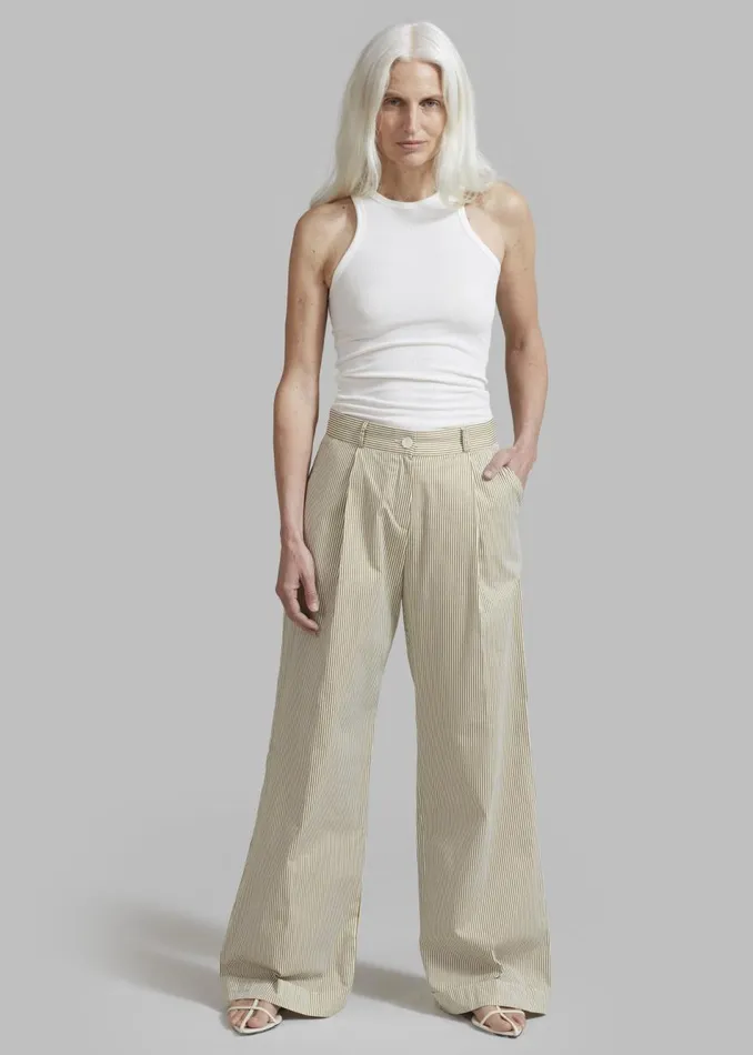 Women The Frankie Shop Tops Corsy Ribbed Tank Optic White