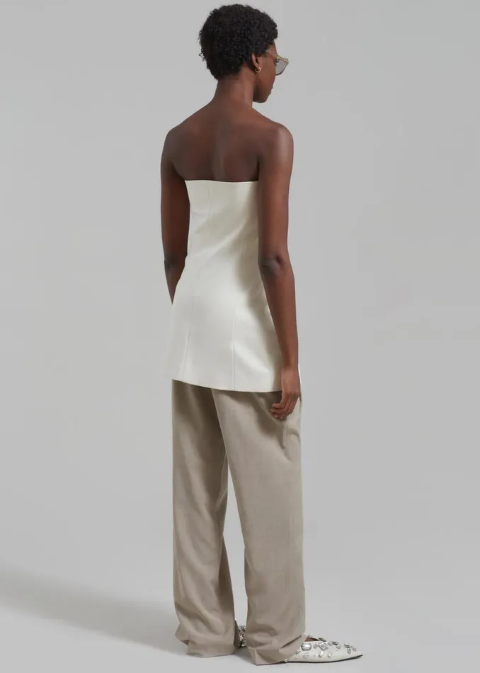 Women The Frankie Shop Tops Cyniah Strapless Vest Cream