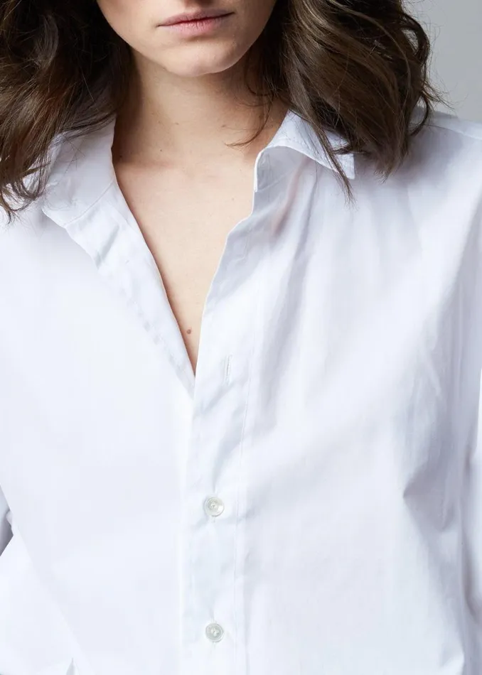 Women The Frankie Shop Tops Dusky Classic Oversized Shirt White