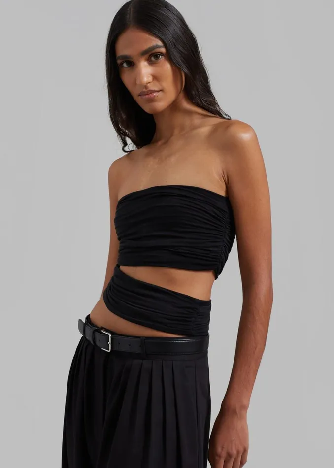 Women The Frankie Shop Tops Elena Tube Top Black