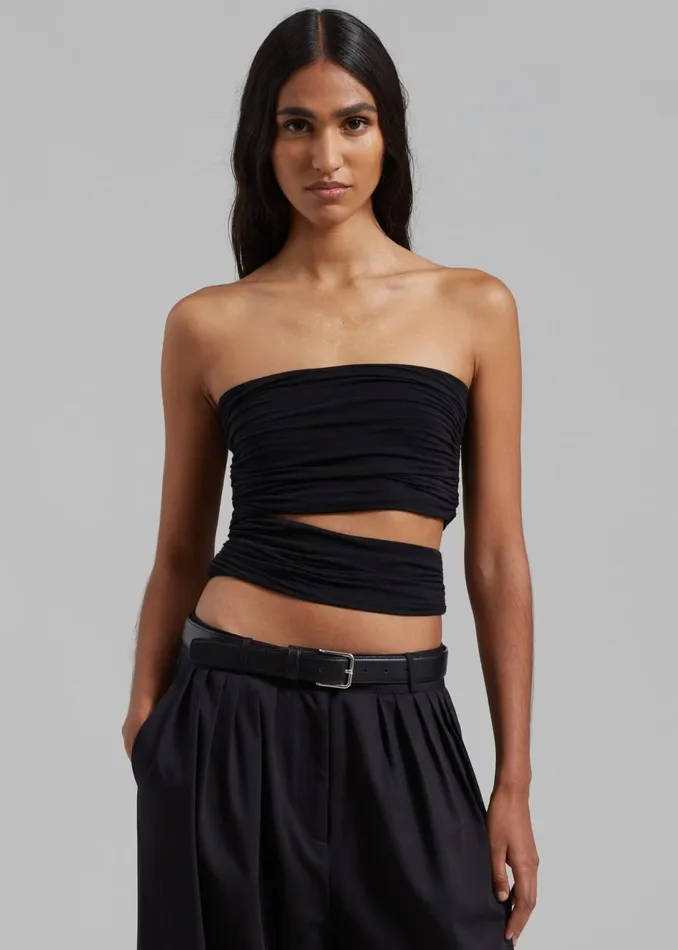 Women The Frankie Shop Tops Elena Tube Top Black