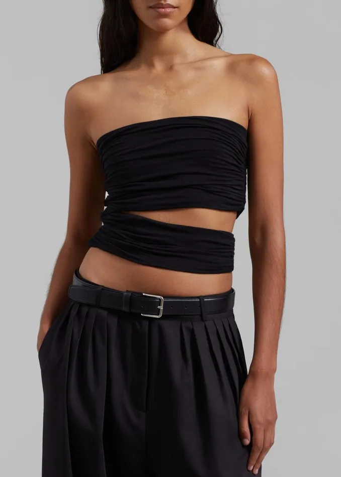 Women The Frankie Shop Tops Elena Tube Top Black