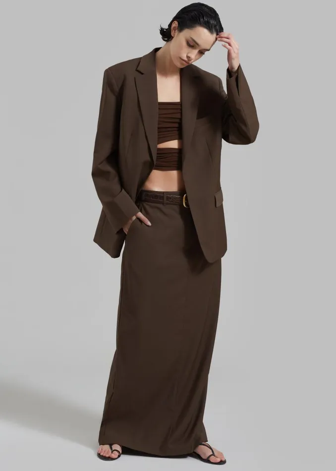 Women The Frankie Shop Tops Elena Tube Top Brown