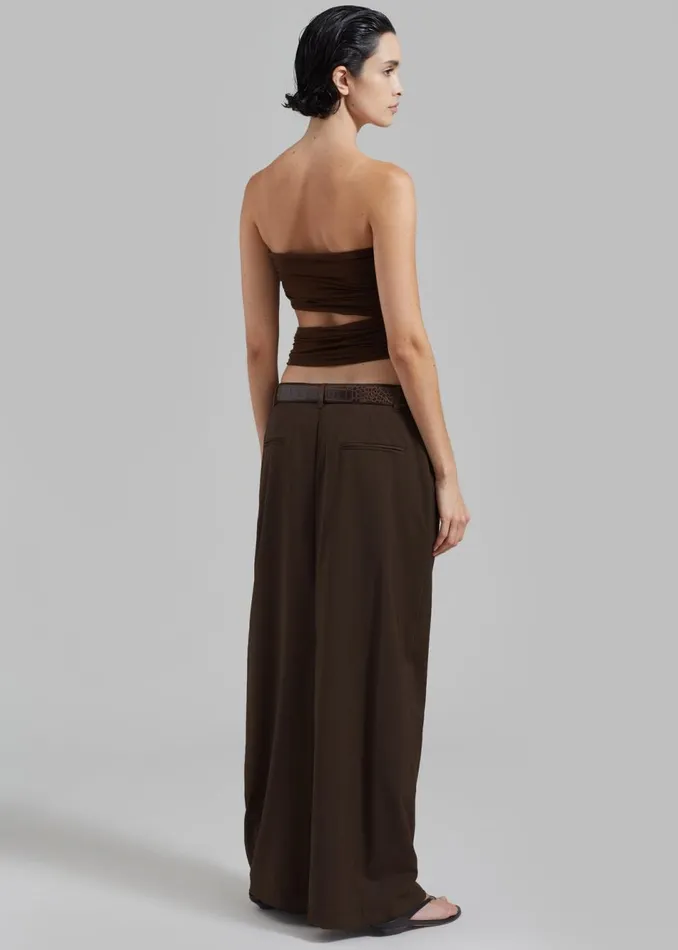 Women The Frankie Shop Tops Elena Tube Top Brown