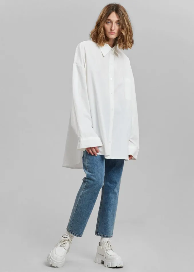 Women The Frankie Shop Tops Elide Shirt Optic White