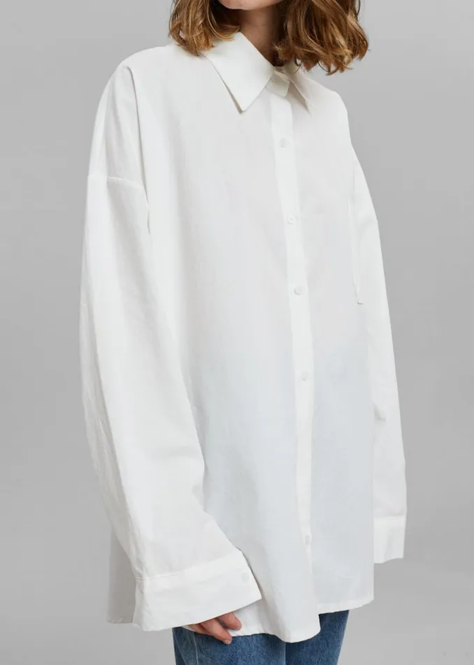 Women The Frankie Shop Tops Elide Shirt Optic White