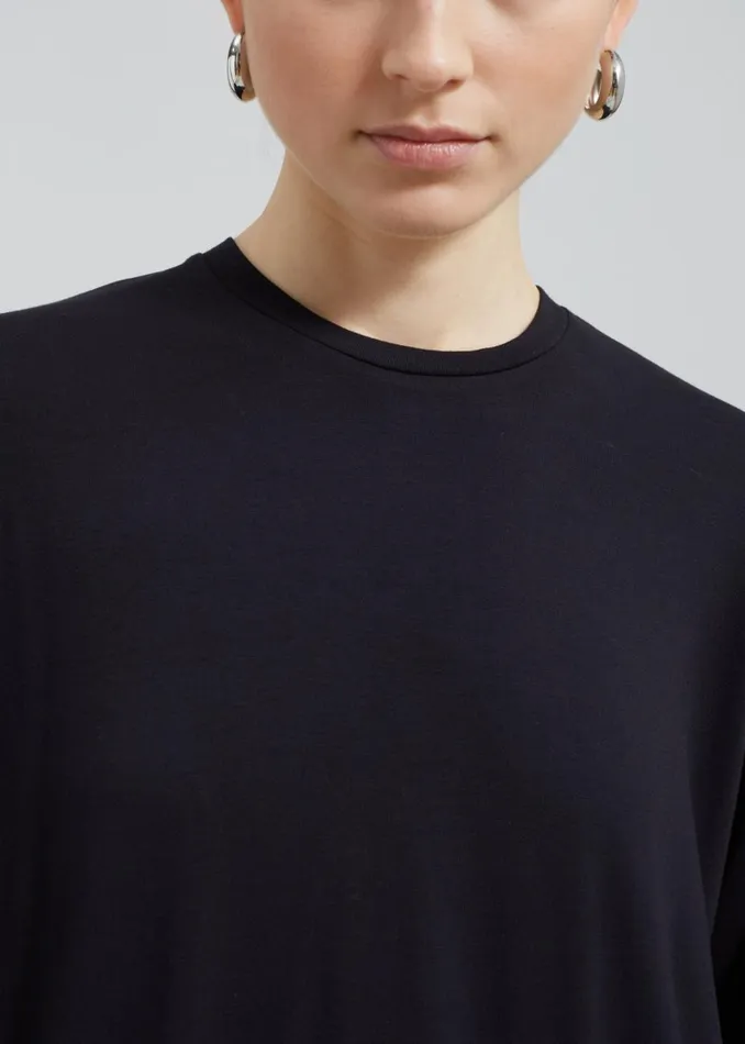 Women The Frankie Shop Tops Ella Boxy Tee Black