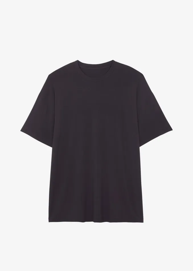 Women The Frankie Shop Tops Ella Boxy Tee Dark Plum