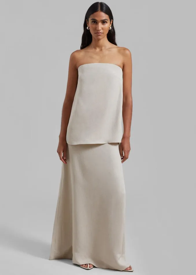 Women The Frankie Shop Tops Esse Studios Oude Column Top Oyster