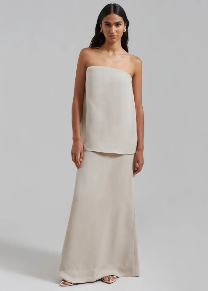 Women The Frankie Shop Tops Esse Studios Oude Column Top Oyster