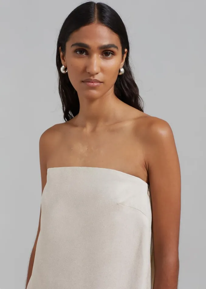 Women The Frankie Shop Tops Esse Studios Oude Column Top Oyster