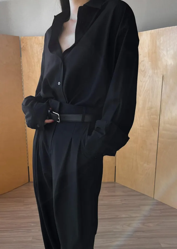 Women The Frankie Shop Tops Gelso Shirt Black