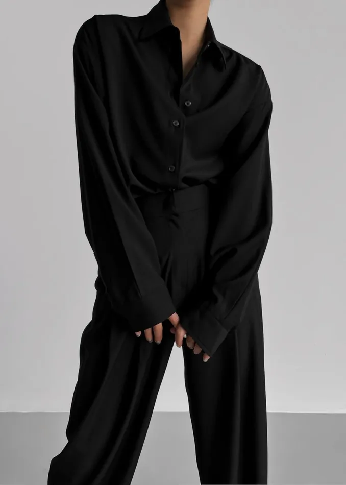 Women The Frankie Shop Tops Gelso Shirt Black