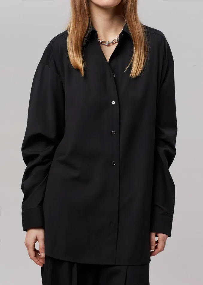 Women The Frankie Shop Tops Gelso Shirt Black