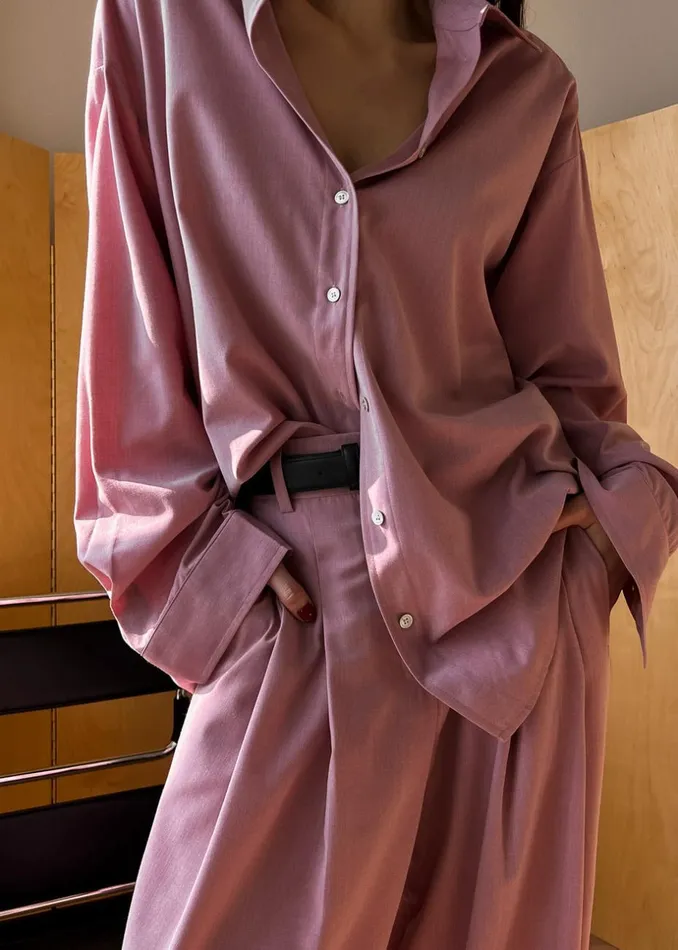 Women The Frankie Shop Tops Gelso Shirt Rose