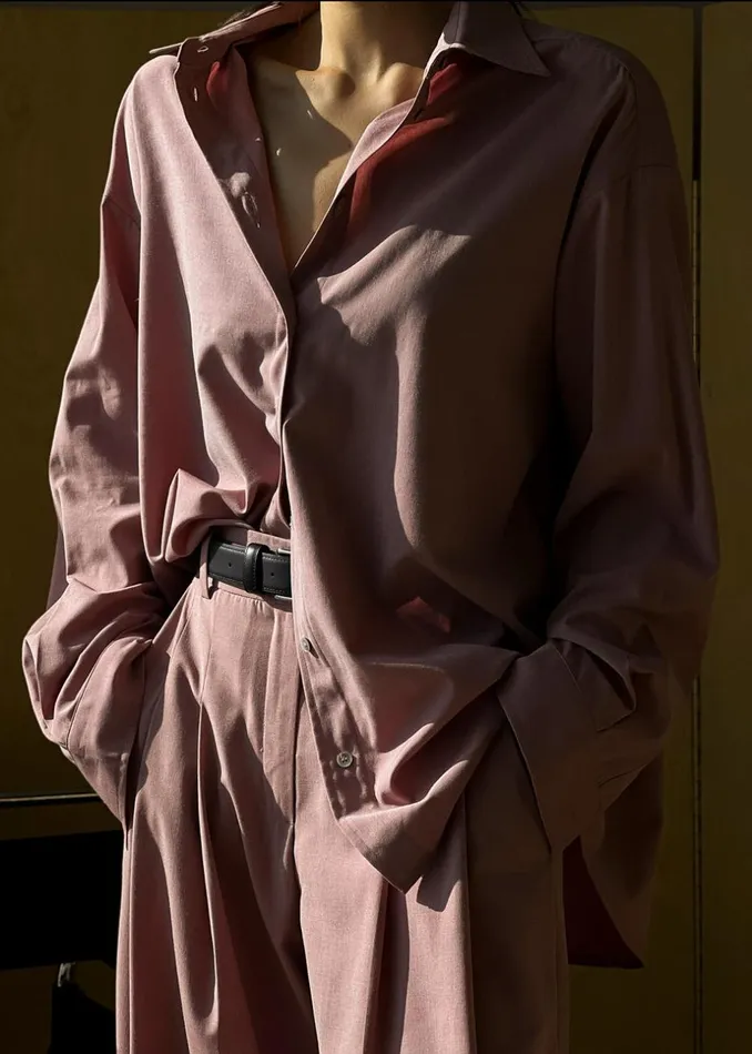 Women The Frankie Shop Tops Gelso Shirt Rose