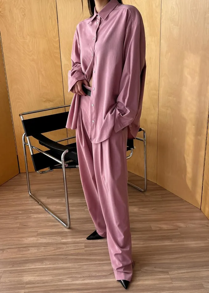 Women The Frankie Shop Tops Gelso Shirt Rose