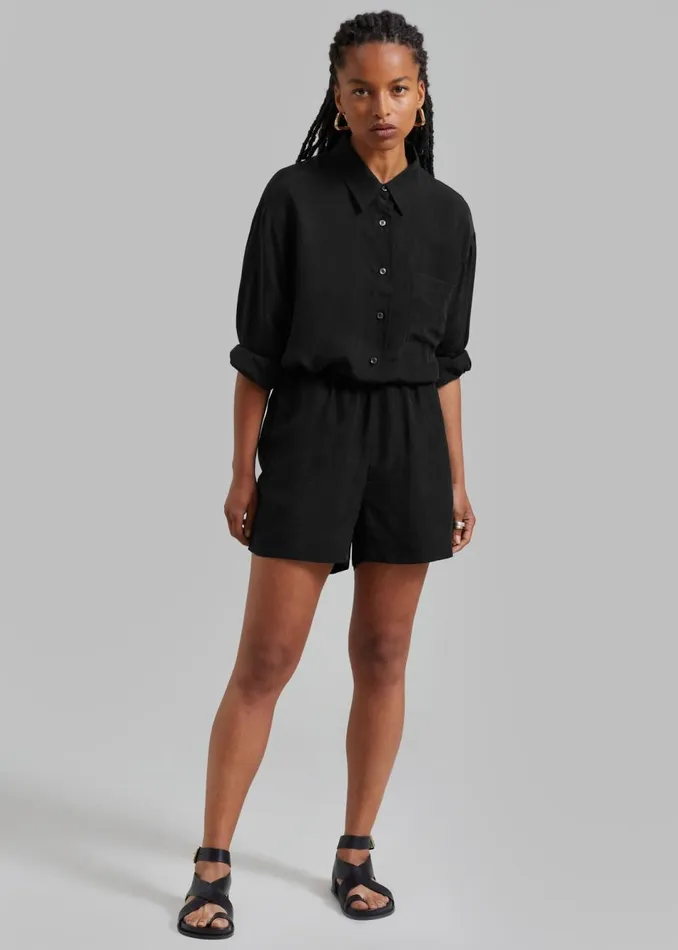 Women The Frankie Shop Tops Haneul Shirt Black