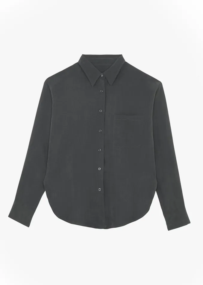 Women The Frankie Shop Tops Haneul Shirt Charcoal