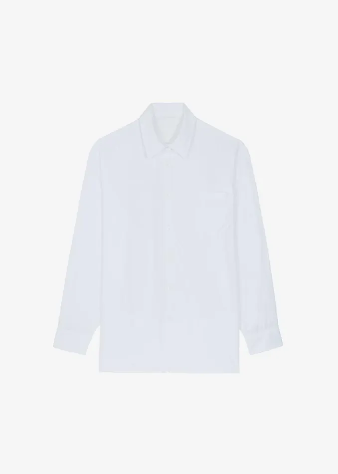 Women The Frankie Shop Tops Hanna Silky Oversized Blouse White