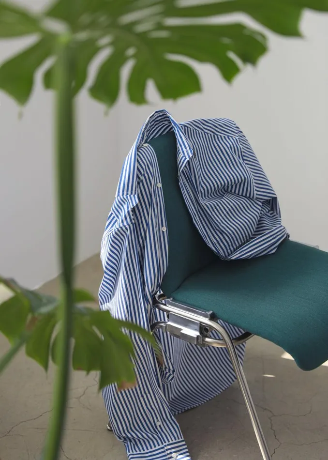 Women The Frankie Shop Tops Ida Pocket Shirt Blue Stripe