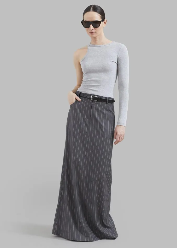 Women The Frankie Shop Tops Jamie Asymmetric TShirt Grey