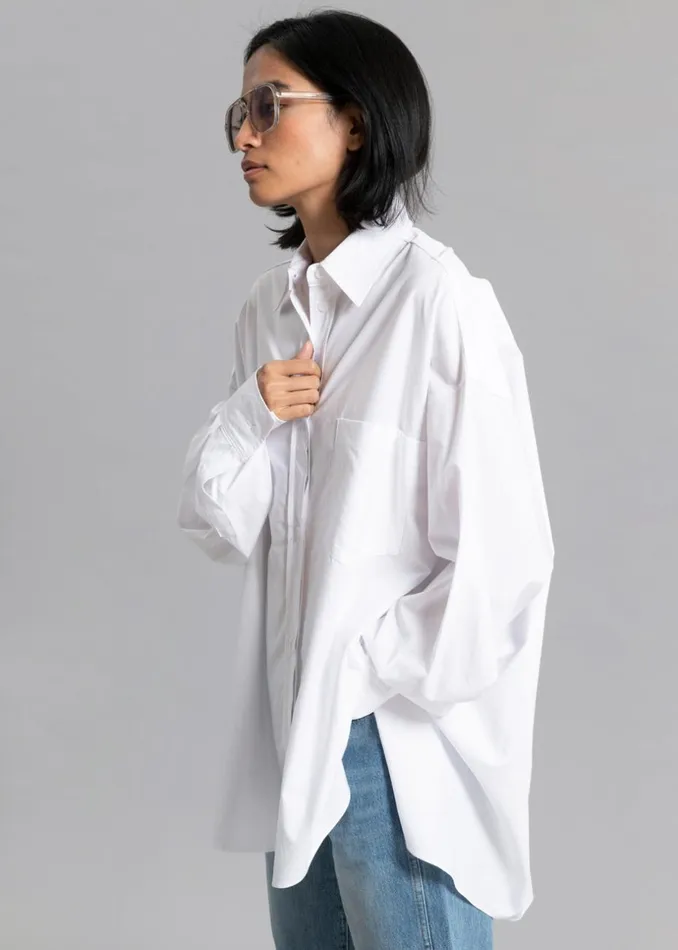 Women The Frankie Shop Tops Kat Shirt White