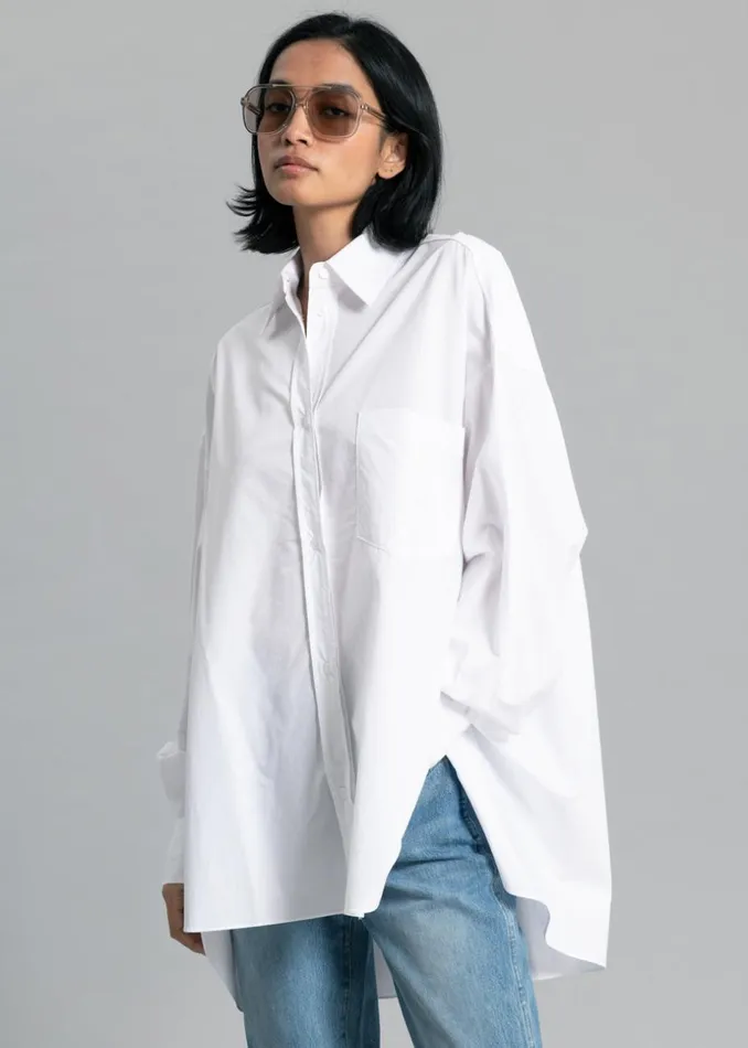 Women The Frankie Shop Tops Kat Shirt White