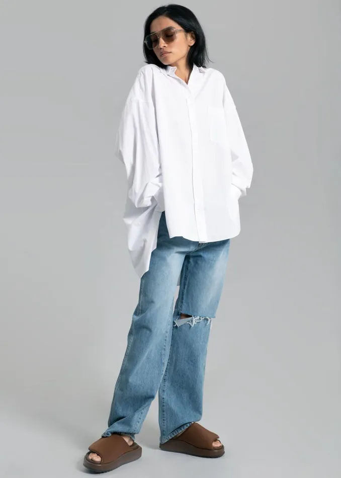Women The Frankie Shop Tops Kat Shirt White