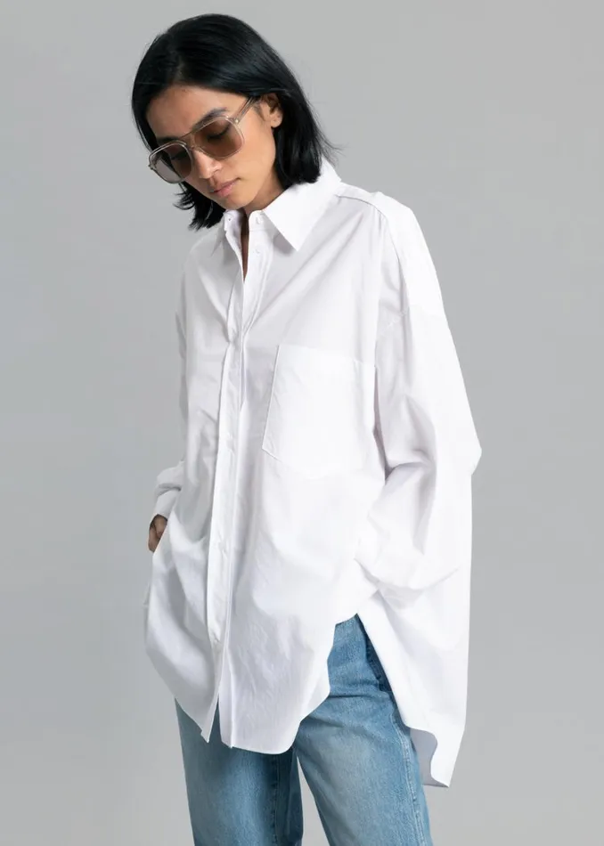 Women The Frankie Shop Tops Kat Shirt White