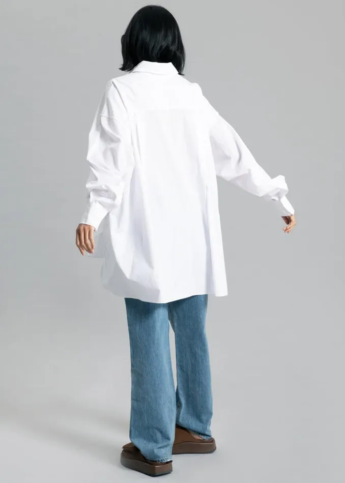 Women The Frankie Shop Tops Kat Shirt White