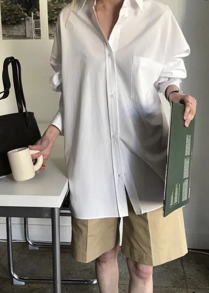 Women The Frankie Shop Tops Kat Shirt White