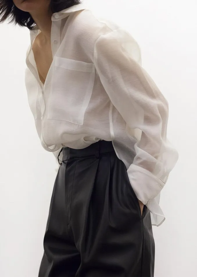 Women The Frankie Shop Tops Kier Blouse Off White