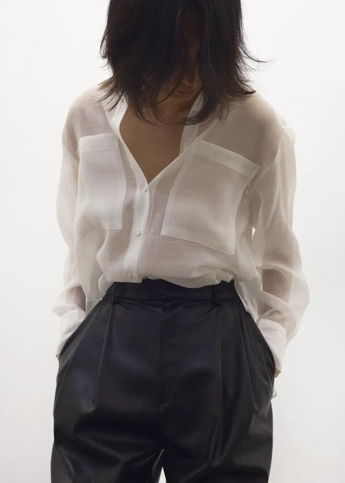Women The Frankie Shop Tops Kier Blouse Off White