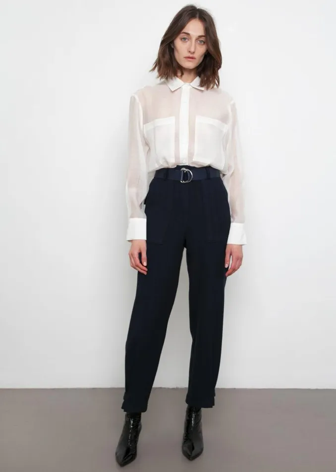 Women The Frankie Shop Tops Kier Blouse Off White