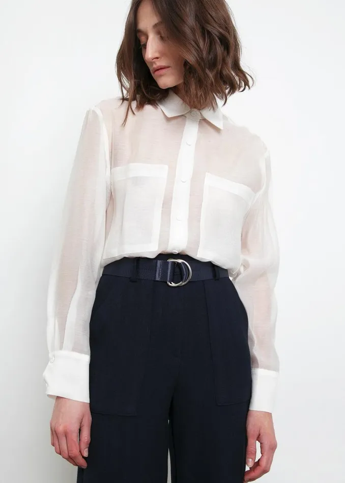 Women The Frankie Shop Tops Kier Blouse Off White