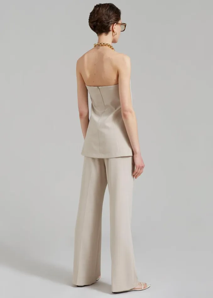 Women The Frankie Shop Tops Kit Strapless Top Beige