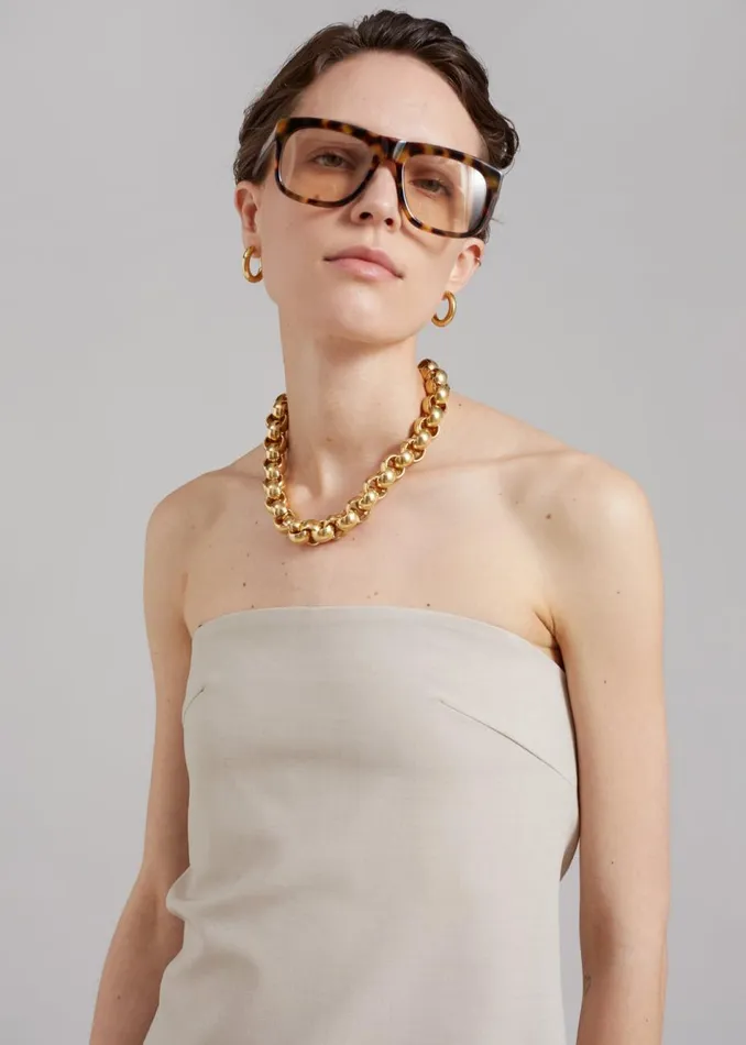 Women The Frankie Shop Tops Kit Strapless Top Beige