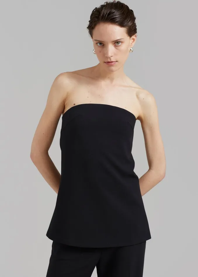 Women The Frankie Shop Tops Kit Strapless Top Black
