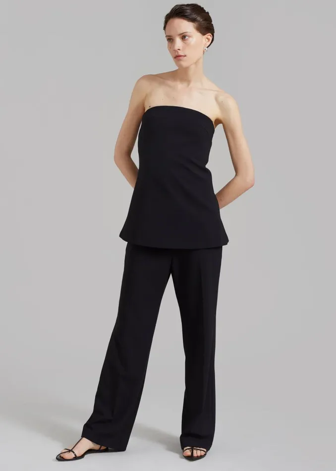 Women The Frankie Shop Tops Kit Strapless Top Black
