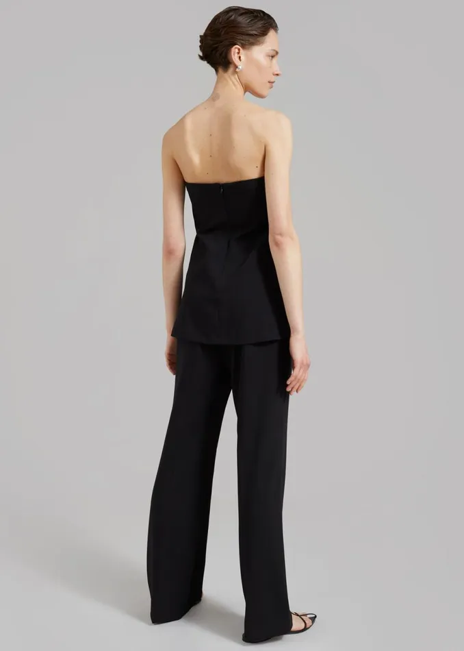 Women The Frankie Shop Tops Kit Strapless Top Black