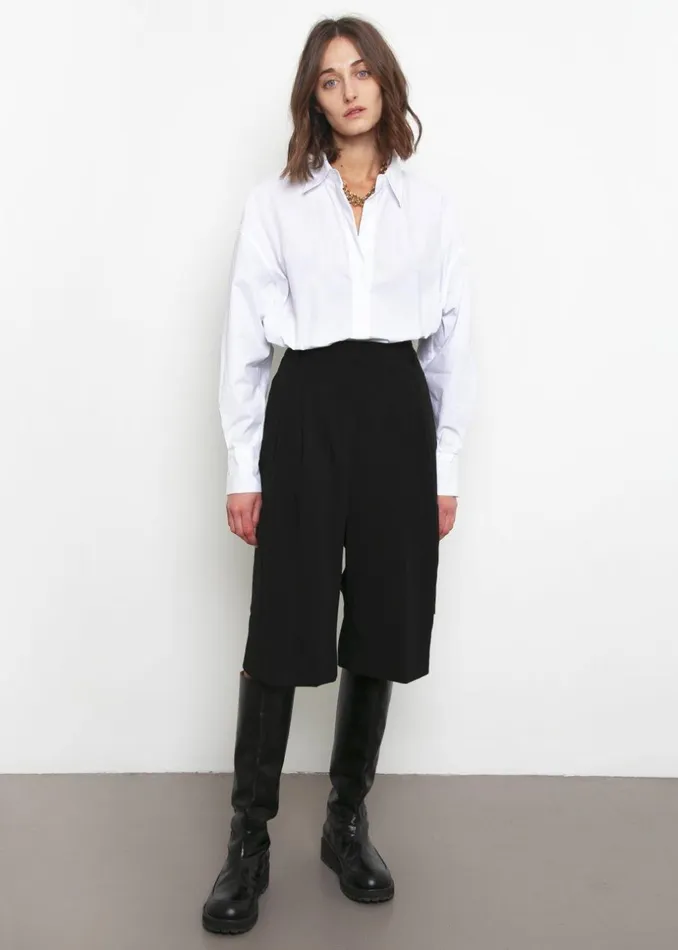 Women The Frankie Shop Tops Lakely Oversized Button Down Shirt White