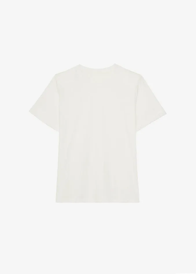 Women The Frankie Shop Tops Lena Padded Shoulder Tee Cream