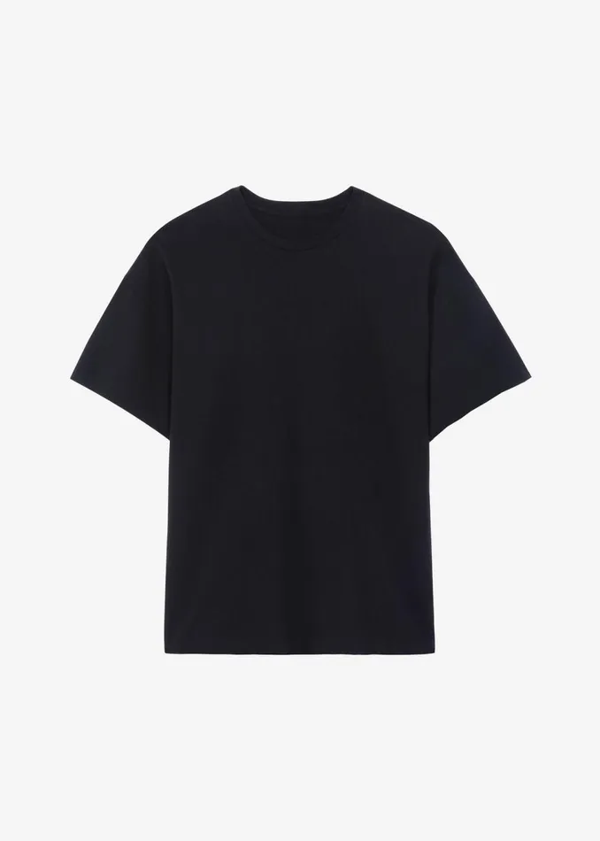 Women The Frankie Shop Tops Lenny Knit Boxy Tee Black