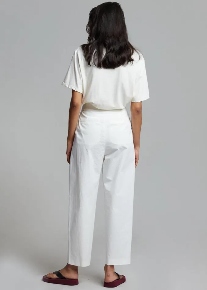 Women The Frankie Shop Tops Lilou Simple Tee Beige