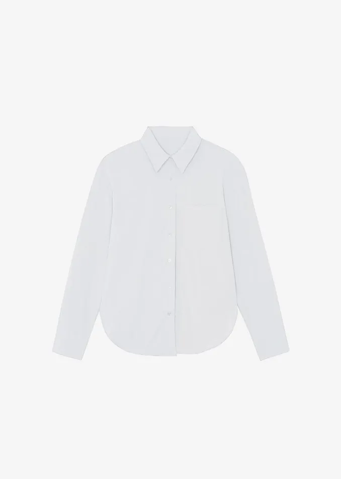Women The Frankie Shop Tops Lui Organic Cotton Shirt White
